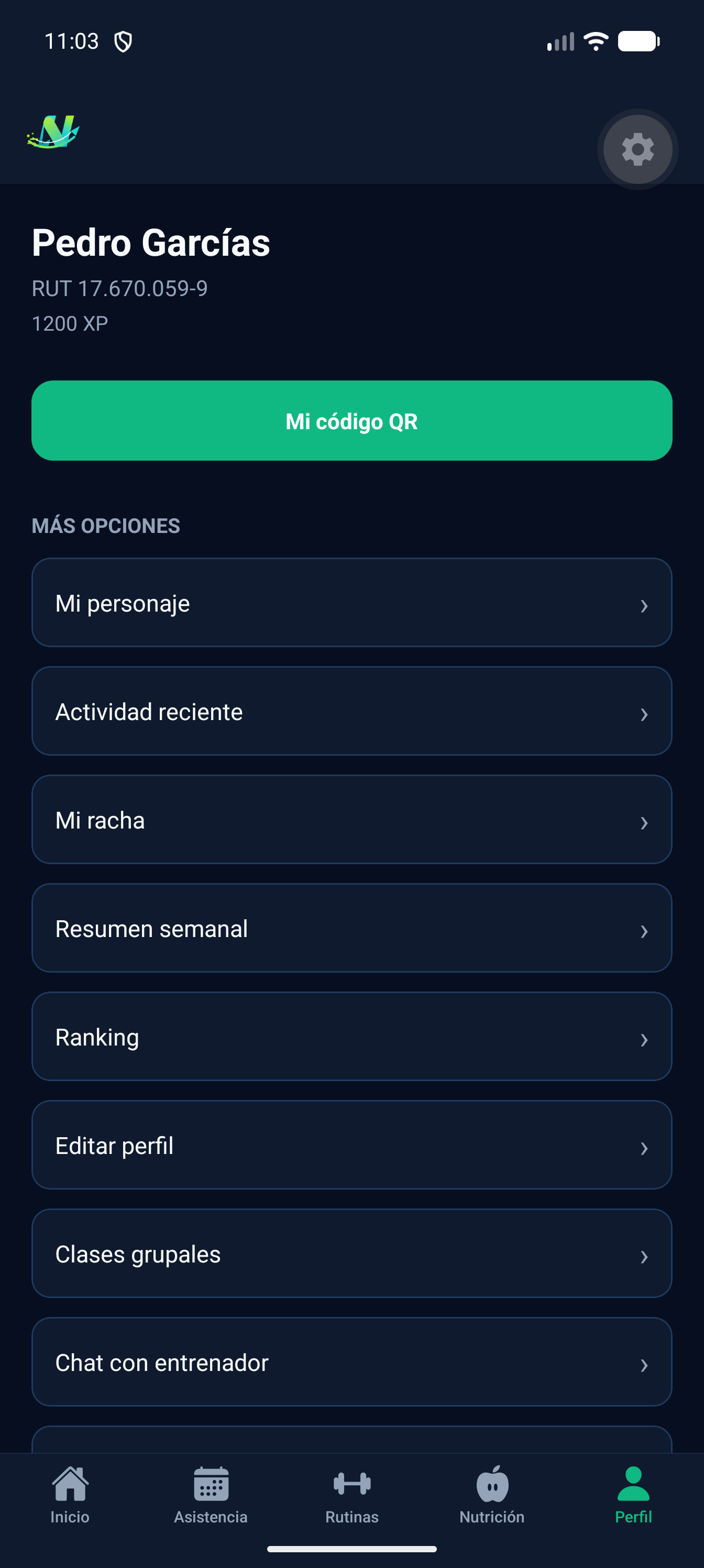 Perfil del socio